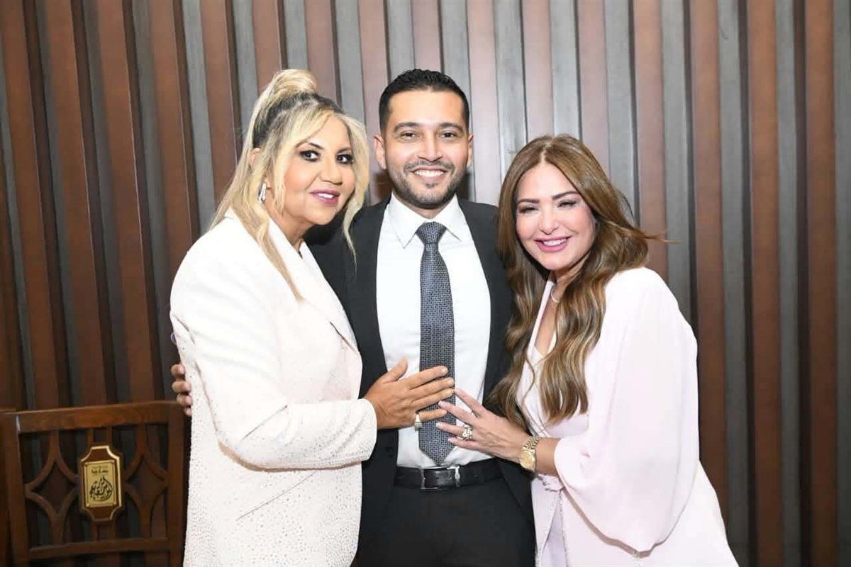 الفنانة صابرين تحتفل بعقد قران ابنها، فيتو