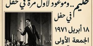 تسجيل نادر لعبد الحليم حافظ من حفل «أضواء المدينة» على إذاعة الأغاني