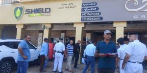 غلق وتشميع 83 منشأة مخالفة بدمياط الجديدة