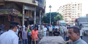 حملة مكبرة لرفع إشغالات الباعة الجائلين بمنطقة المنشية بالإسكندرية