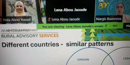 الزراعة تشارك في ويبنار إقليمي لـ«الفاو» لتطوير الإرشاد والاستخدام الآمن للمبيدات