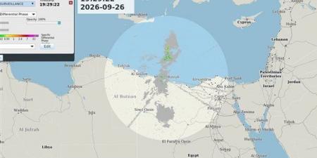 الأرصاد: سحب رعدية تتقدم بالصحراء الغربية وأمطار غزيرة تضرب مناطق بمطروح