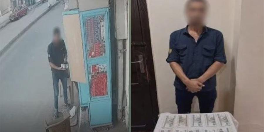عامل يسرق كشك سجائر في رشيد، وفيديو متداول يقود الشرطة للقبض عليه